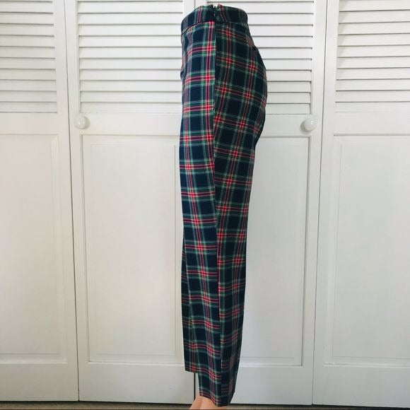 TALBOTS Plaid Chatham Ankle Pants Size 14P