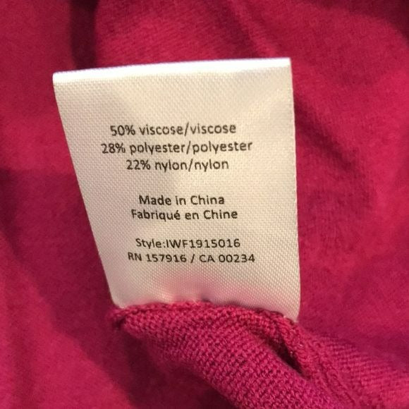 IM NYC Isaac Mizrahi Pink Scoop Neck Sweater Size XL