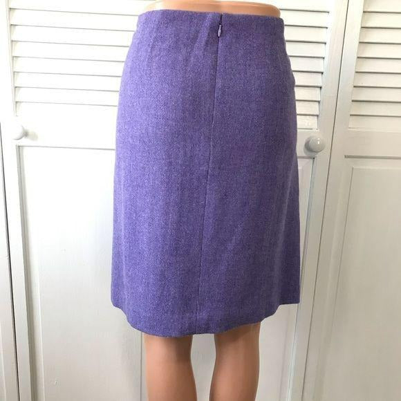 TALBOTS Purple Pencil Skirt Size 8