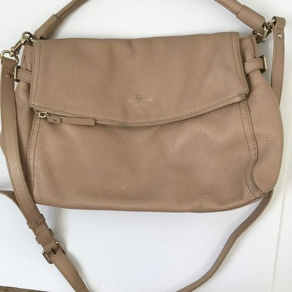 KATE SPADE Cobble Stone Little Minka Cream Shoulder Bag