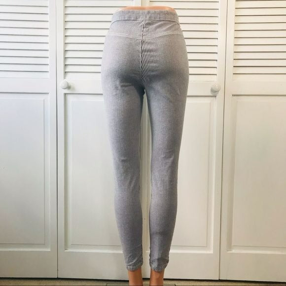 FREE PEOPLE Blue White Striped Pants Size 26