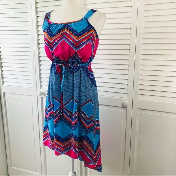 PAPER DOLL Colorful High-Low Dress Size 16