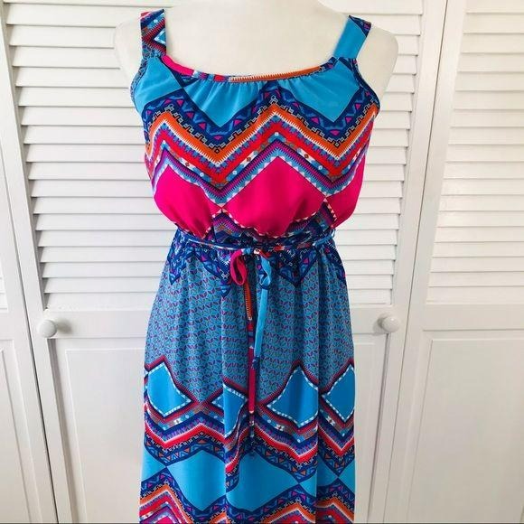 PAPER DOLL Colorful High-Low Dress Size 16