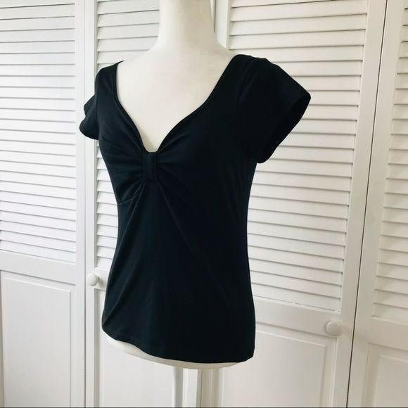 *NEW* EMMA & SAM Black V-Neck Shirt Size M