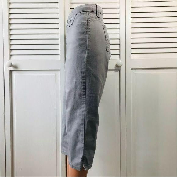 LEE Gray Lower On The Waist Jean Shorts Size 12