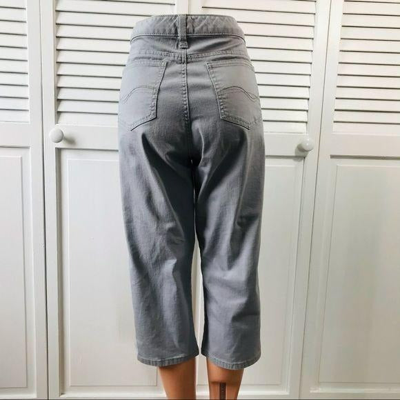 LEE Gray Lower On The Waist Jean Shorts Size 12