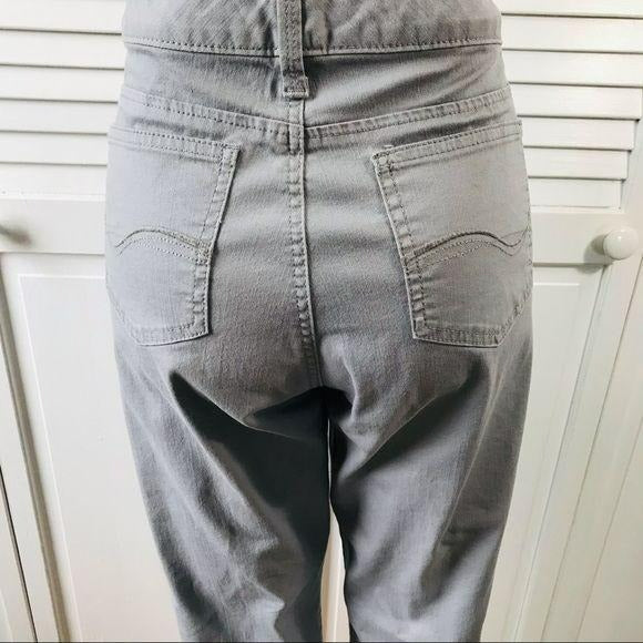 LEE Gray Lower On The Waist Jean Shorts Size 12