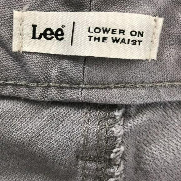 LEE Gray Lower On The Waist Jean Shorts Size 12