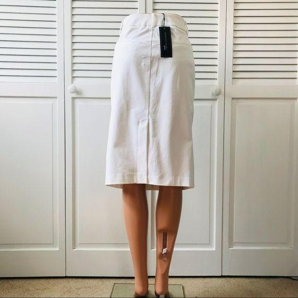 *NEW* VERONICA BEARD White Deena Patch Skirt Size 12