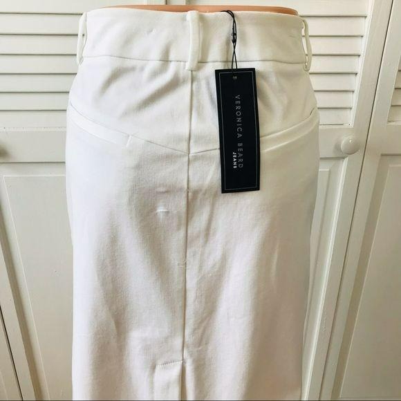 *NEW* VERONICA BEARD White Deena Patch Skirt Size 12