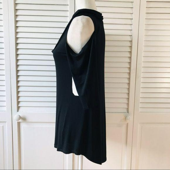 *NEW* SUNNY LEIGH Black Cold Shoulder Top Size S
