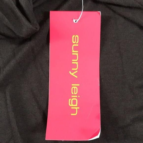 *NEW* SUNNY LEIGH Black Cold Shoulder Top Size S