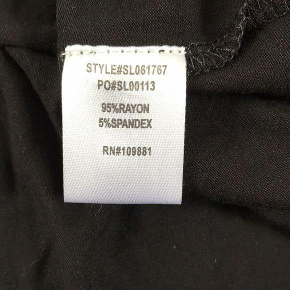 *NEW* SUNNY LEIGH Black Cold Shoulder Top Size S