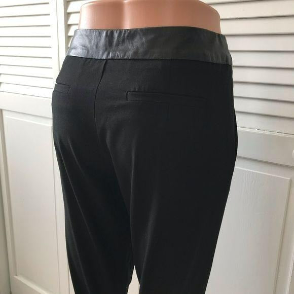 MILLY Wool Blend Black Crop Dress Pants Size 0