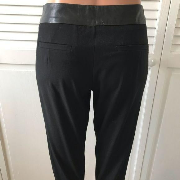 MILLY Wool Blend Black Crop Dress Pants Size 0
