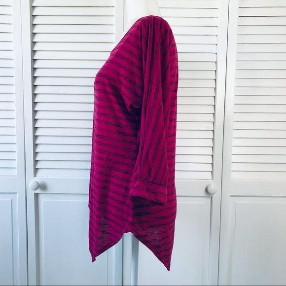 APT. 9 Pink Black Scoop Neck Shirt