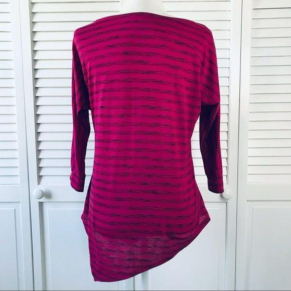 APT. 9 Pink Black Scoop Neck Shirt
