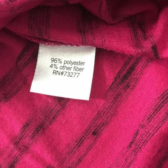 APT. 9 Pink Black Scoop Neck Shirt