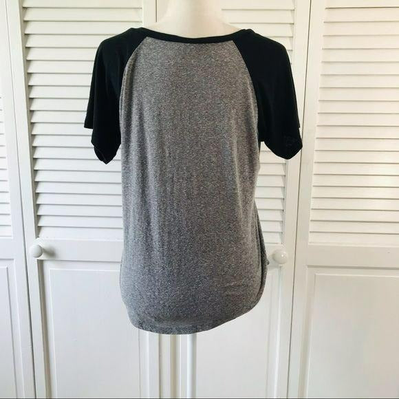 NOLLIE Gray Black Short Sleeve Tee