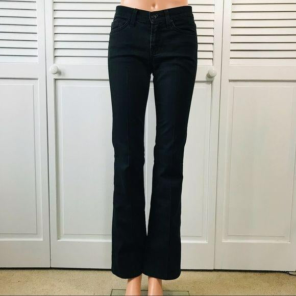7 FOR ALL MANKIND Black Bootcut Jeans Size 25
