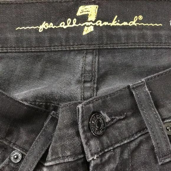 7 FOR ALL MANKIND Black Bootcut Jeans Size 25