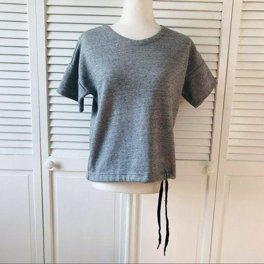 J Crew Gray Cotton Blend Pullover Top Size XS