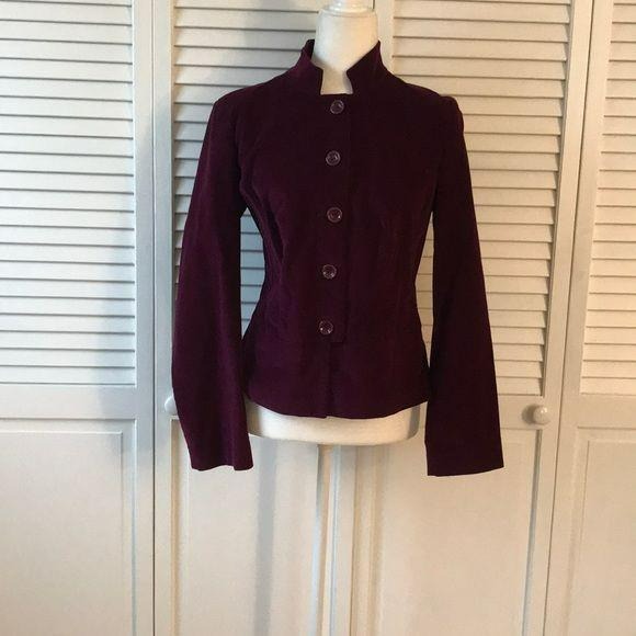 Talbots Red Wine Colored Blazer Size 8