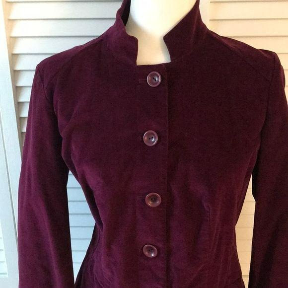 Talbots Red Wine Colored Blazer Size 8