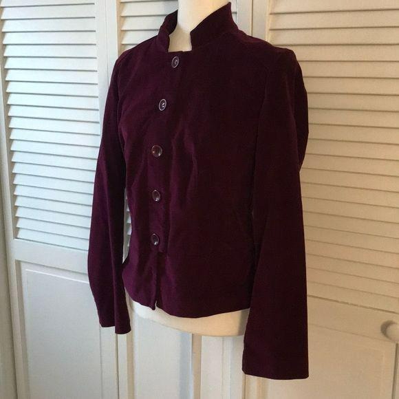 Talbots Red Wine Colored Blazer Size 8