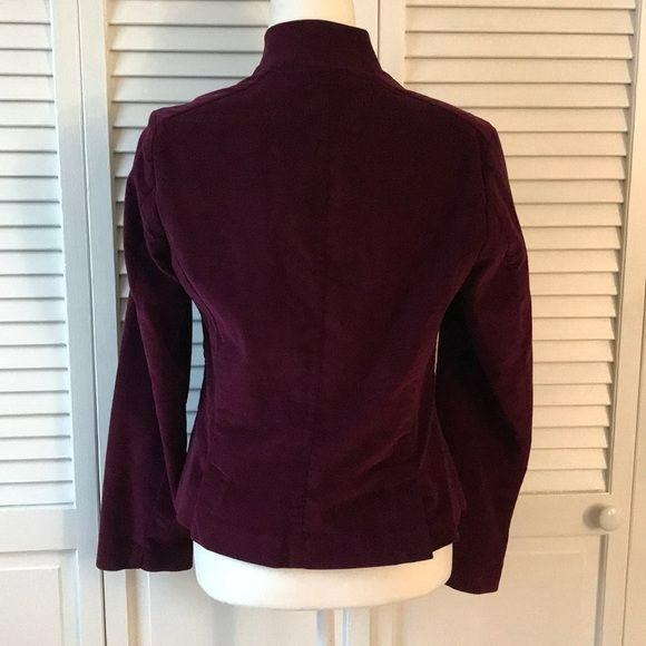 Talbots Red Wine Colored Blazer Size 8