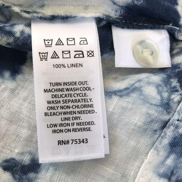 *NEW* RACHEL ZOE Linen Button Up V-Neck Shirt Size XS