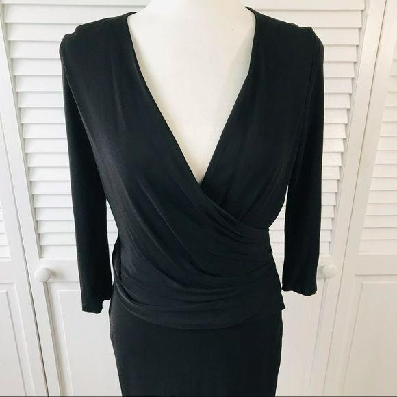 *NEW* ELIE TAHARI Black Lillie Dress Size 8