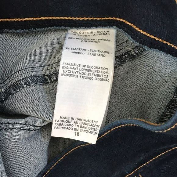 LEVI’S Blue Denizen Pull-On Crop Jeans Size 16
