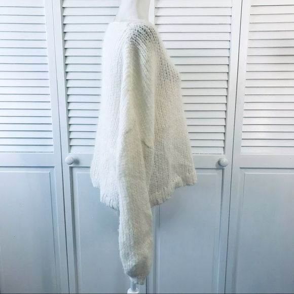 FREE PEOPLE Ivory Moonbeam Alpaca Chunky Knit Sweater Size S