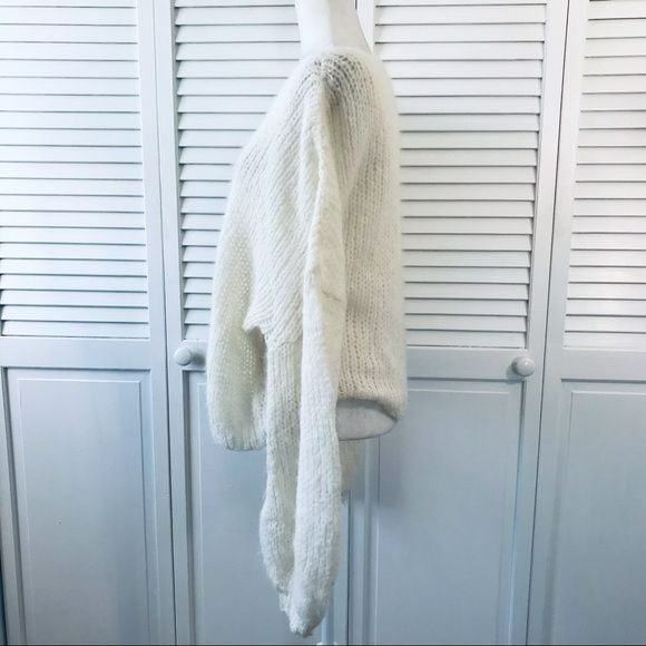 FREE PEOPLE Ivory Moonbeam Alpaca Chunky Knit Sweater Size S