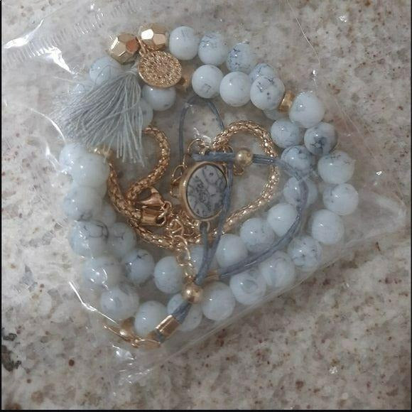 4 Piece Bohemian Bracelet Set