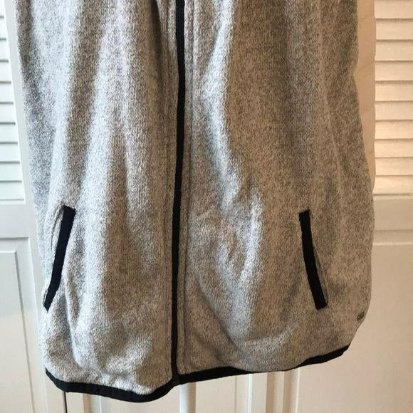 Tommy Hilfiger Gray & Ivory Hooded Vest Size XL