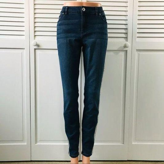 *NEW* INC Embellished Indigo Skinny Leg Jeans Size 6