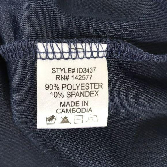 IRIS Midnight Blue Sparkly V-Neck Dress Size M