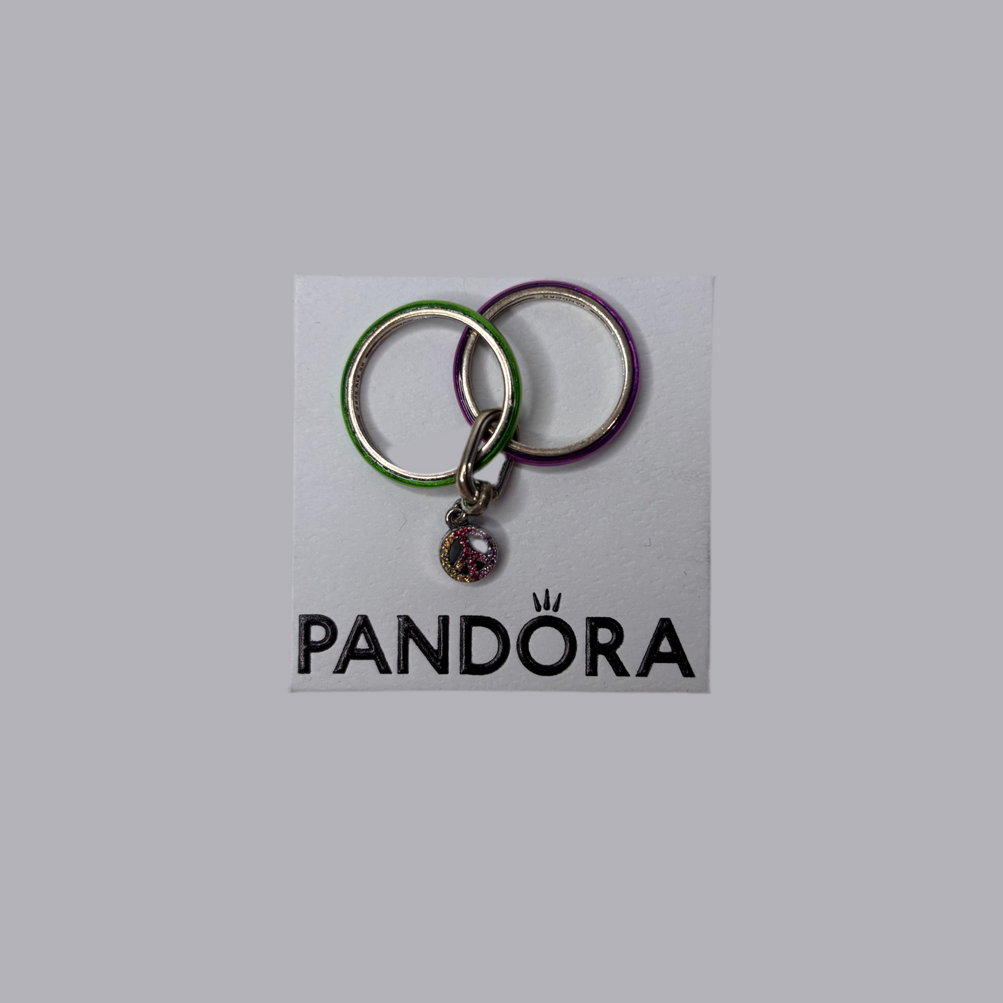 PANDORA Peace and Harmony ME Ring Collection Set Size 7