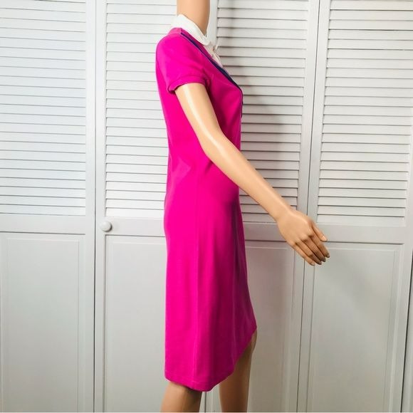RALPH LAUREN SPORT Pink Short Sleeve Collared Polo Dress Size M *NEW*