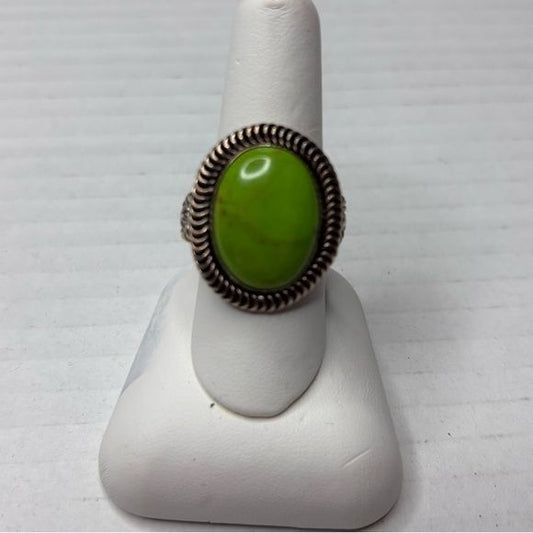 CAROLYN POLLACK Sterling Silver Gaspeite Ring Size 7