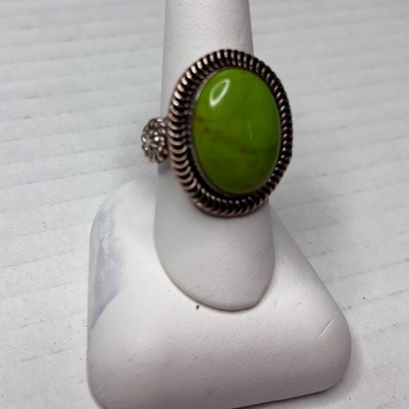 CAROLYN POLLACK Sterling Silver Gaspeite Ring Size 7