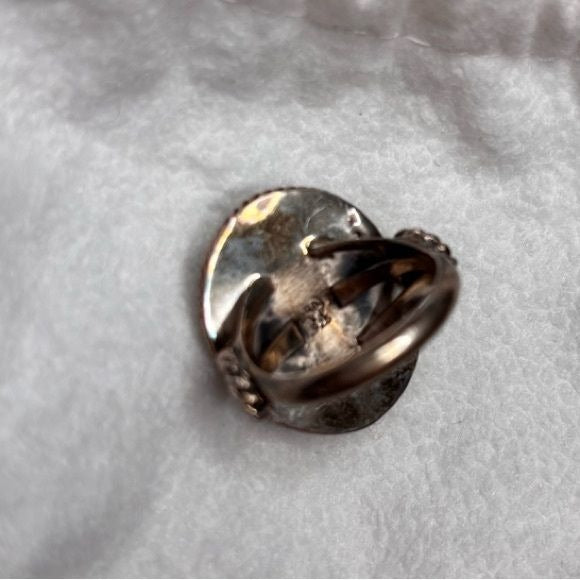 CAROLYN POLLACK Sterling Silver Gaspeite Ring Size 7