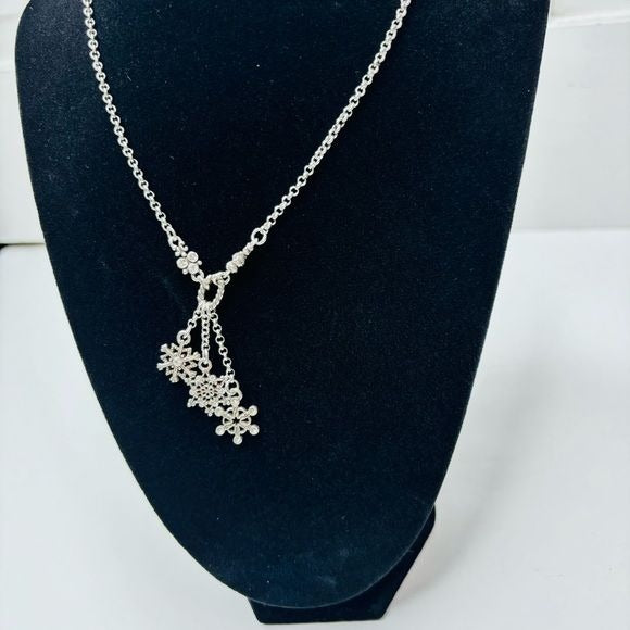 *NEW* BRIGHTON Silver Multi Snowflake Charms Necklace