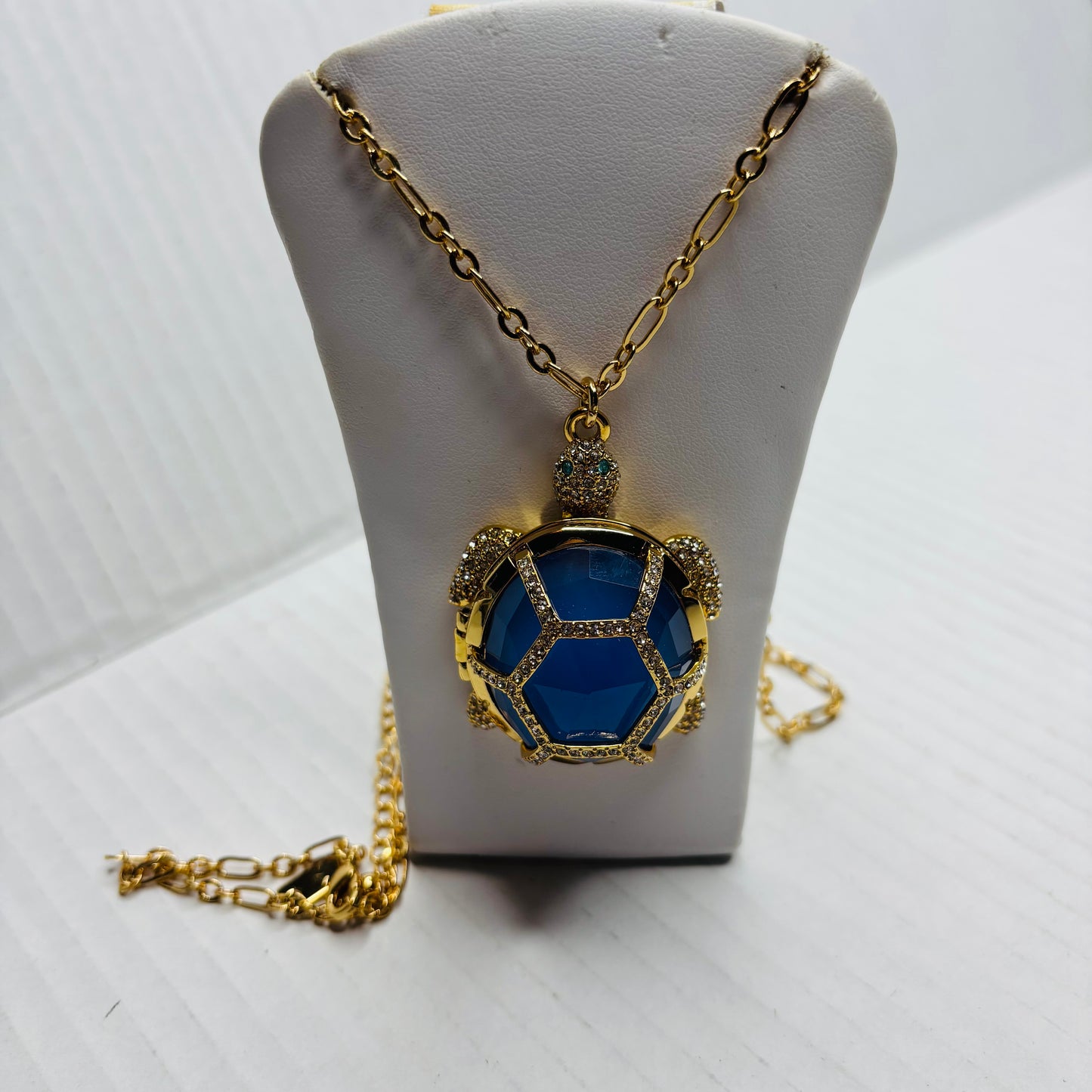 KATE SPADE "Paradise Found" Turtle Locket Necklace