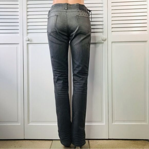 KSUBI Roadie Gray Super Skinny Zip Jeans Size 29 *NEW*