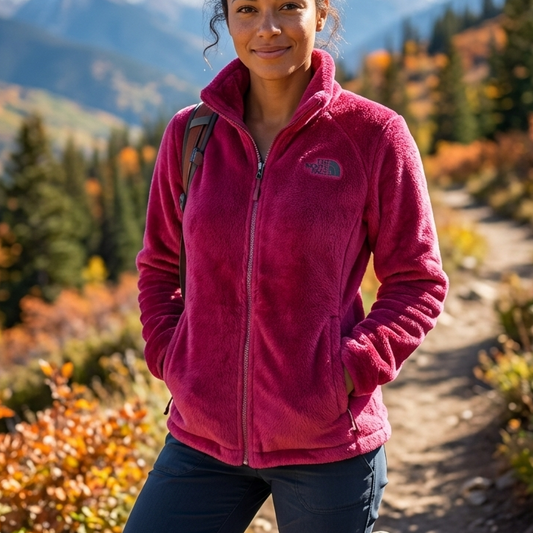 THE NORTH FACE Osito 2 Fleece Jacket in Raspberry Pink Size Medium