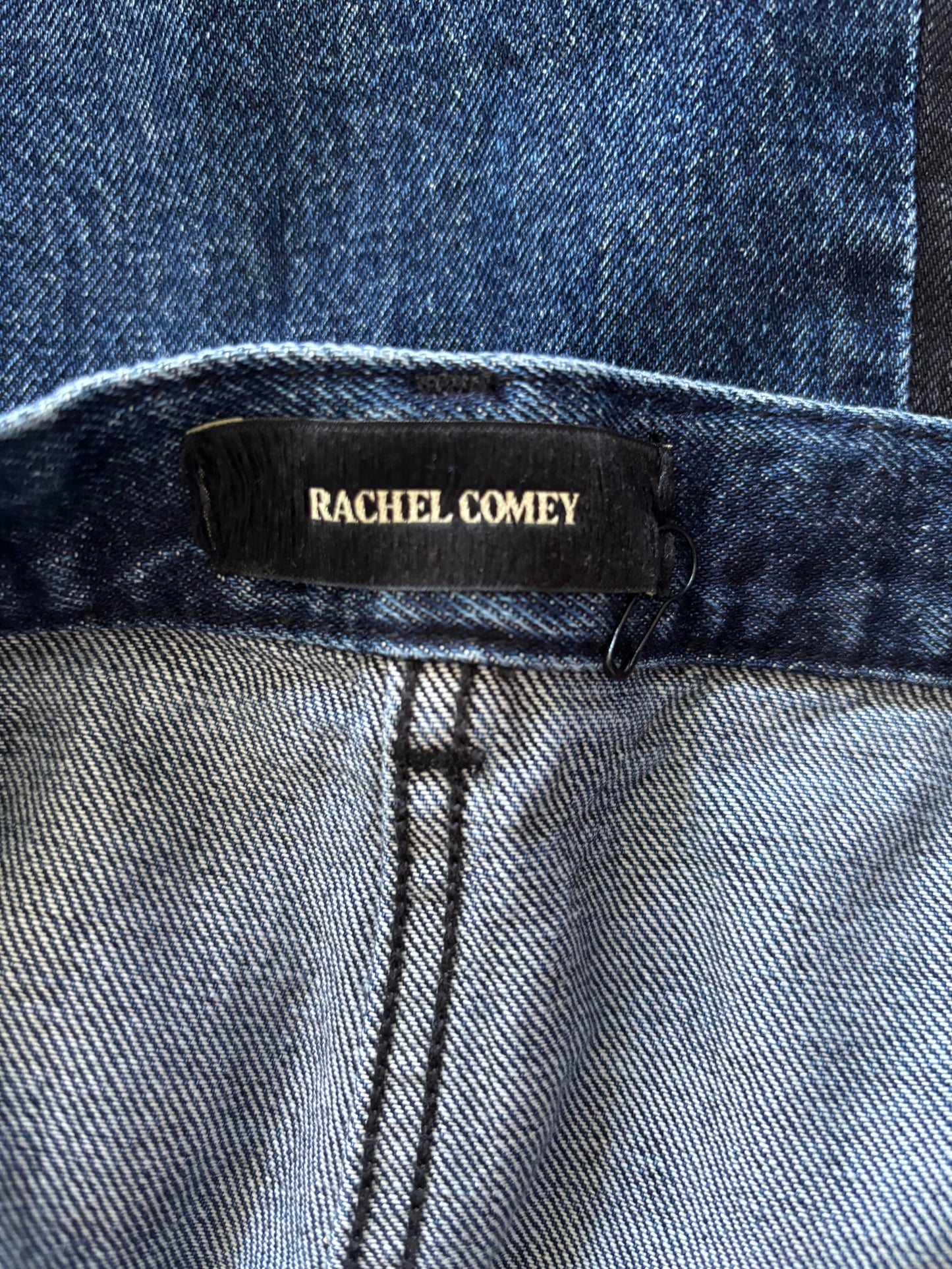 RACHEL COMEY Garra Wide Leg Two-Tone Denim Jeans Size 8