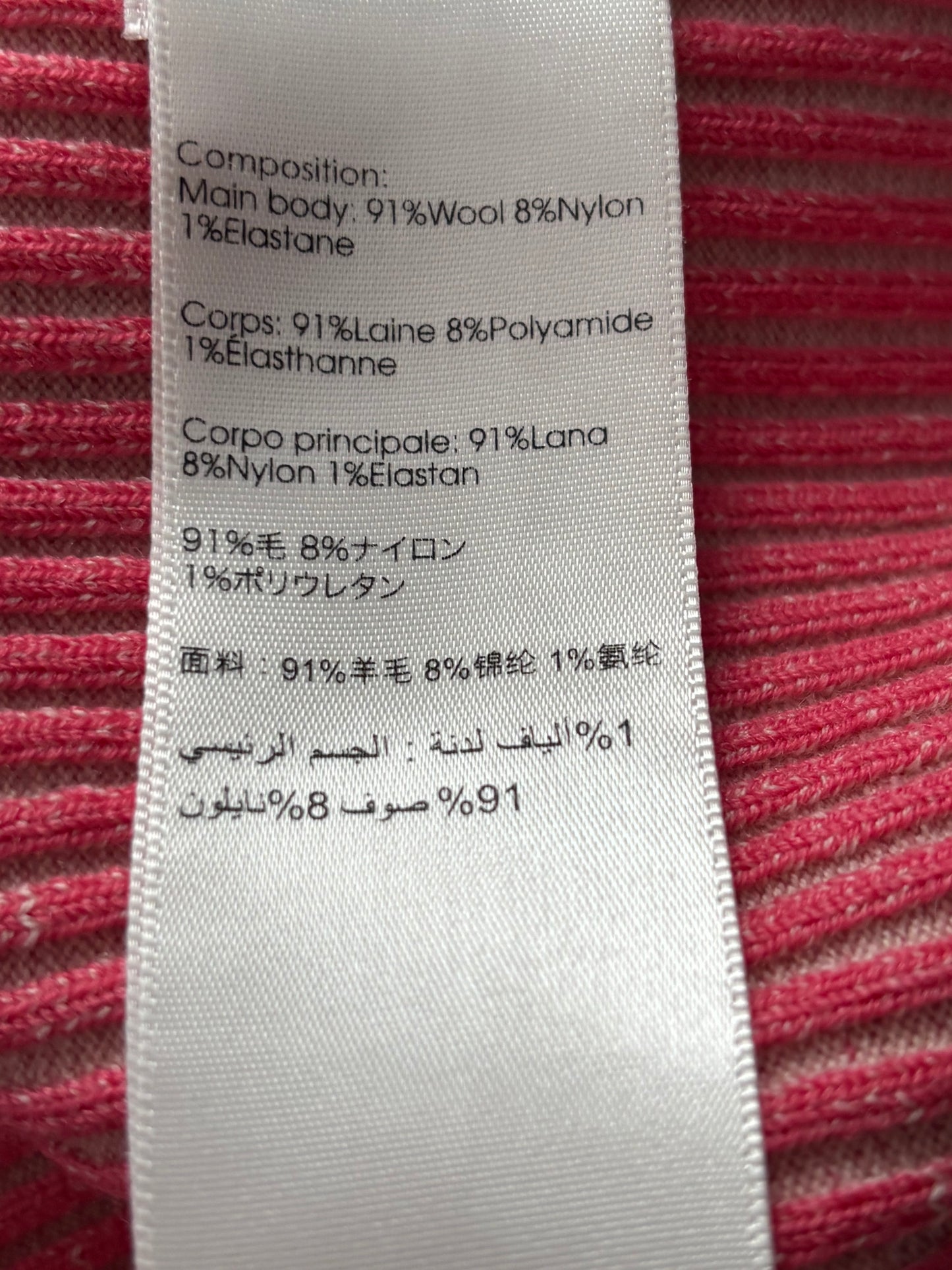 3.1 PHILLIP LIM Pink Ribbed Wool Cut-Out Maxi Dress Size Small